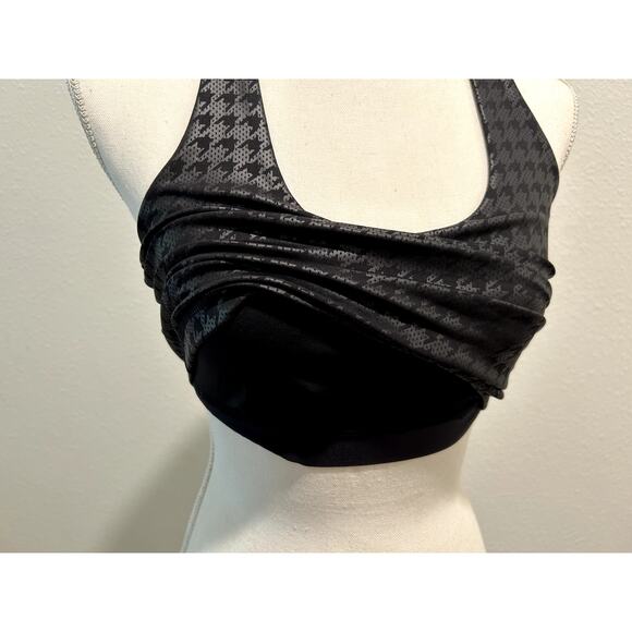 DKNY Women's Cropped Racerback Tank Black Size Medium New - Picture 6 of 9